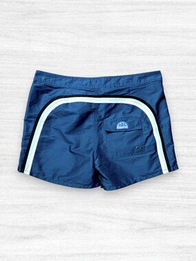 Sundek Men’s Board Shorts Navy Blue Retro Surf Lined Swim Trunks Size 34